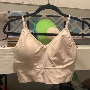 New Balance Sports Bra || Cream Pink